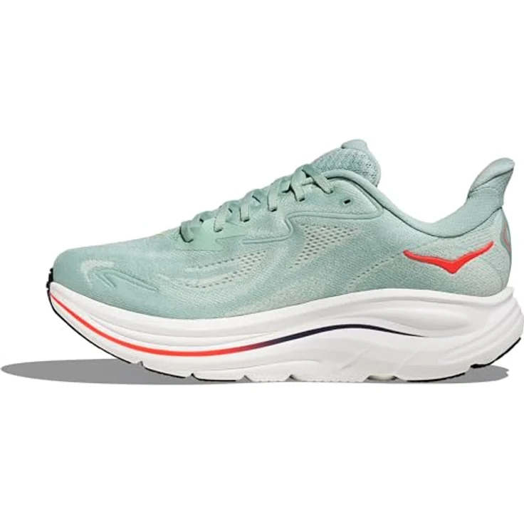 HOKA Clifton 10 Herren Laufschuhe, grün, neutrale Allround-Laufschuhe mit atmungsaktivem Mesh-Obermaterial, Sprengung 8 mm, EU 45 1/3 – Bild 4