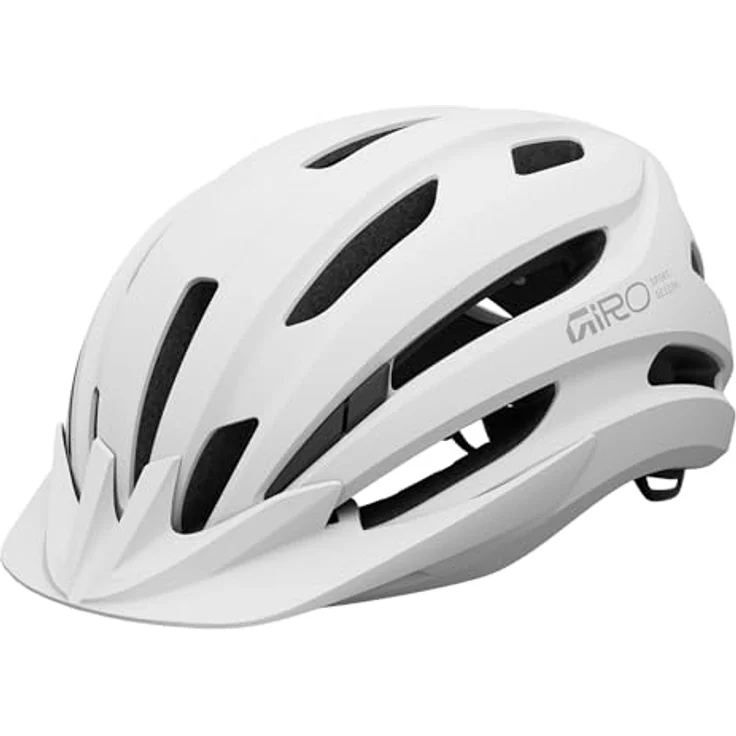 GIRO Register II, Fahrradhelm in Mattweiß/Grau mit abnehmbarem Visier und verstellbarem Anpassungssystem – Bild 2