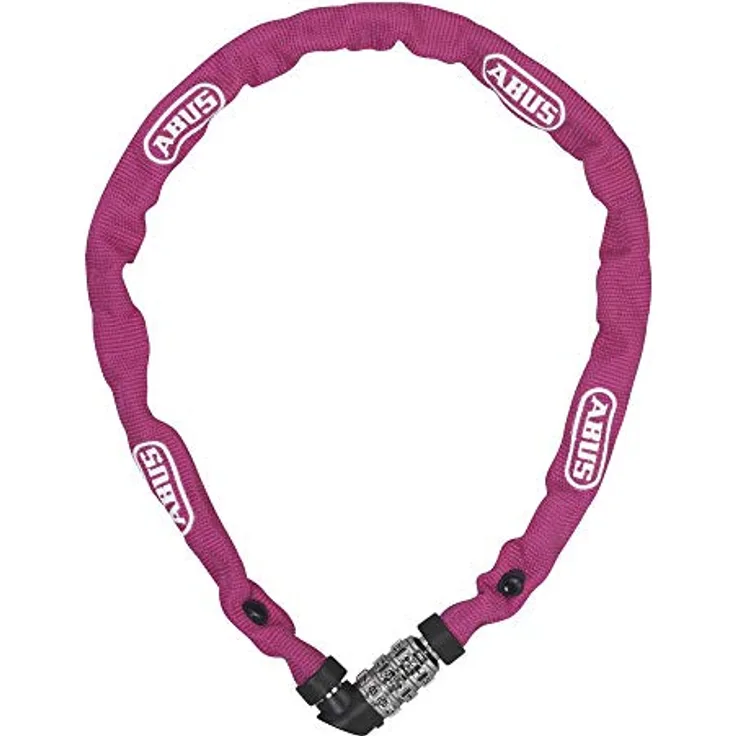 Abus Web 1200/110, Kettenschloss (60 cm) mit Zahlencode, Textilschlauch und Sicherheitslevel 2, ideal für Fahrräder und Kinderwägen