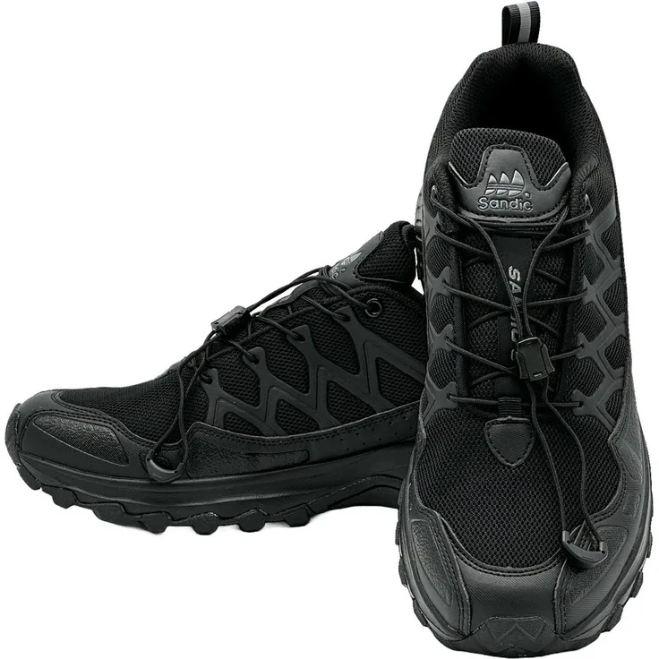 Nowaland Outdoor-Trail Wanderschuhe, leicht, atmungsaktiv, Schnellverschluss, Schwarz, Größe 40