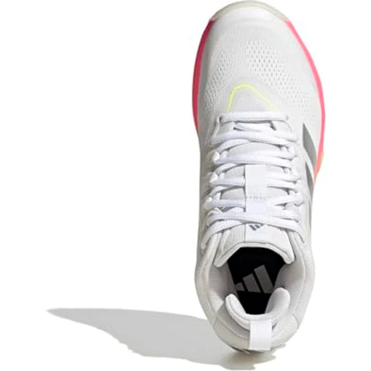 Adidas Crazyflight 7 KJ5666_610, halbhohe Volleyballschuhe, Cloud White/Tech Grey Metallic/Solar Turbo, LIGHTSTRIKE Dämpfung, Adiwear Gummiaußensohle – Bild 2
