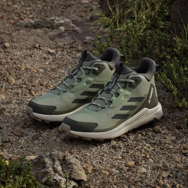 adidas TERREX ANYLANDER MID Wanderschuhe mit NASA-Schnürverschluss, Traxion-Laufsohle und recycelten Materialien – Bild 9