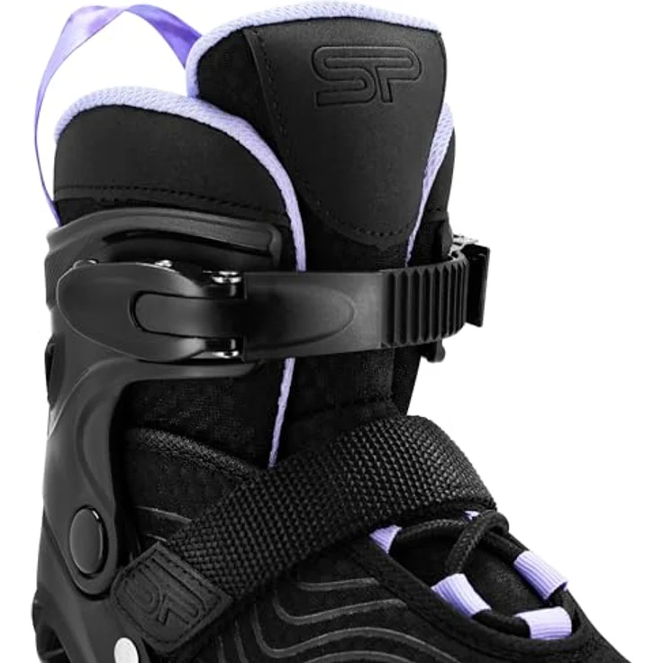 SPOKEY Matty Damen Inliner Verstellbar, ABEC-7 Kugellager, Größen 39-42, Schwarz/Violett, für Erwachsene und Jugendliche – Bild 5