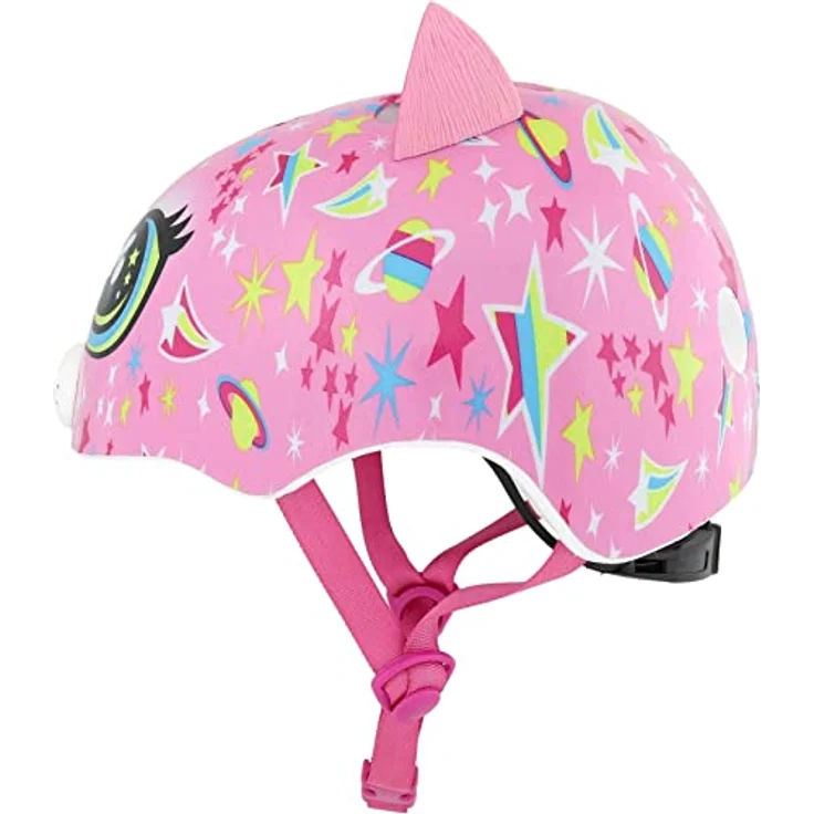 C-Preme Raskullz Astro Cat, Velohelm für Kinder, 3D-Katzennase, leuchtendes Pink, 48-52 cm – Bild 2