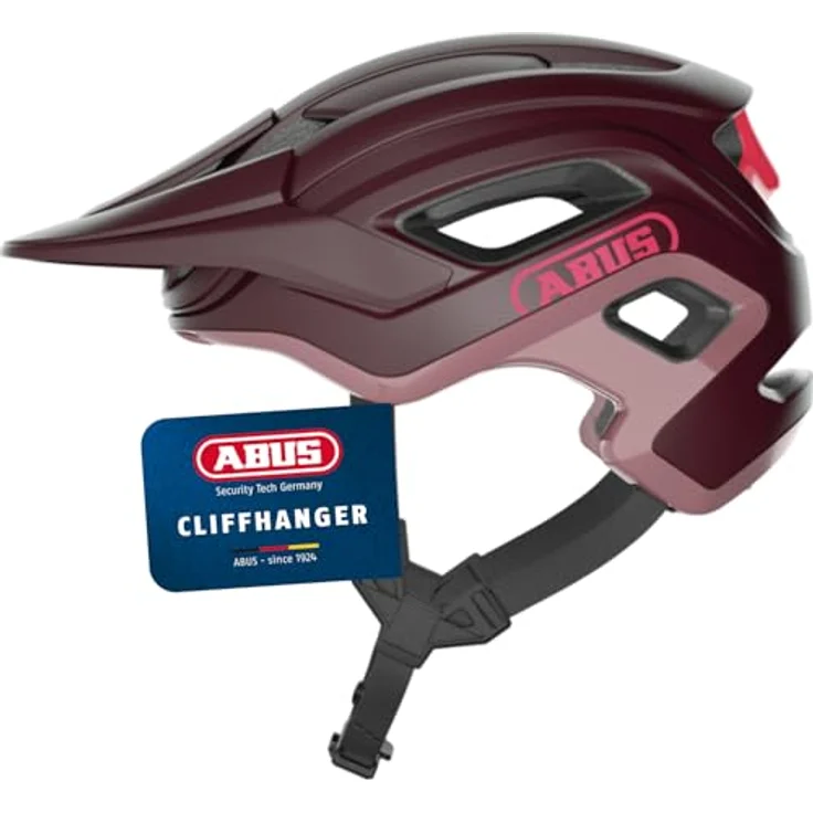 Abus CliffHanger, Velohelm für anspruchsvolle Trails, 54-58 cm, leicht und gut belüftet mit verstellbarem TriVider-Gurtbandverteiler – Bild 1