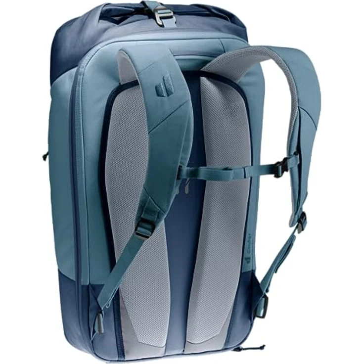 deuter Utilion 30 Roll-Top Rucksack mit Schuhfach, ergonomisch gepolsterte Schulterträger, Volumenerweiterung, schwarz – Bild 5