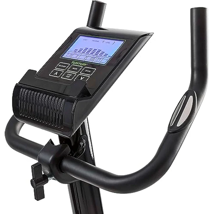 Tunturi Heimtrainer Star Fit E100, Ergometer mit 24 Widerstandsstufen, 20 Trainingsprogrammen, Herzfrequenz-Sensoren und 8 kg Rotationsmasse – Bild 4