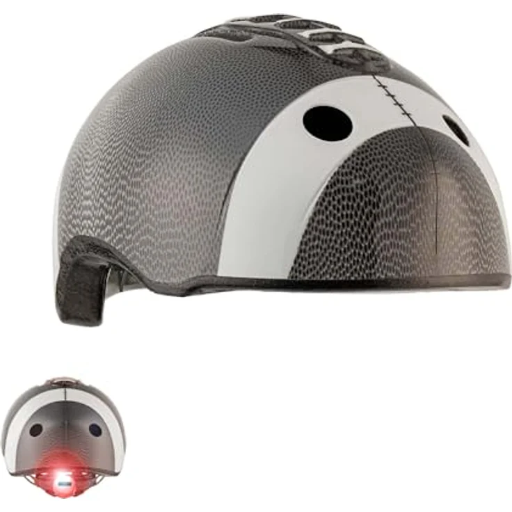 Crazy Safety Football Fahrradhelm, schwarz, für Kinder (49 - 55 cm) mit leichtem Design, optimaler Passform und Belüftungssystem – Bild 9