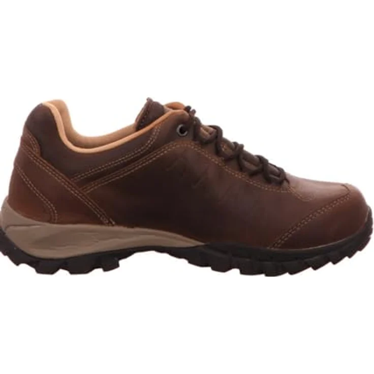 Meindl Herren Siena GTX, Wanderhalbschuh aus gewachstem Nubukleder mit GORE-TEX-Membran, dunkelbraun/marine, Komfortfit®-Fußbett, Größe 42 – Bild 4