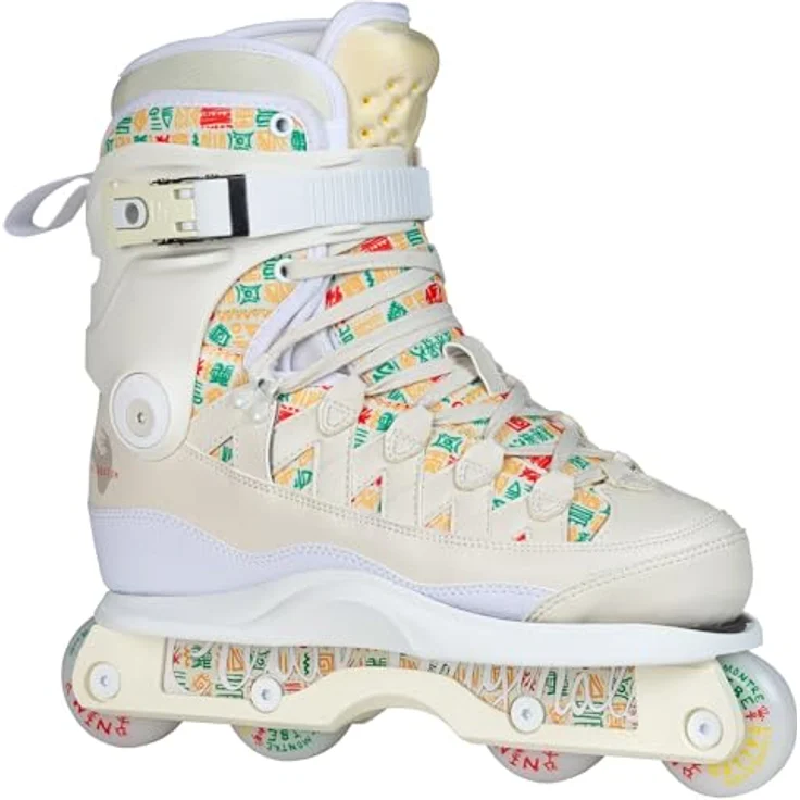 Iqon Montre Livingston Pro Skate, Rollschuhe mit MYFIT Prime Futter, glasfaserverstärktem Kunststoff, höhenverstellbar, Größe 46, braun – Bild 2