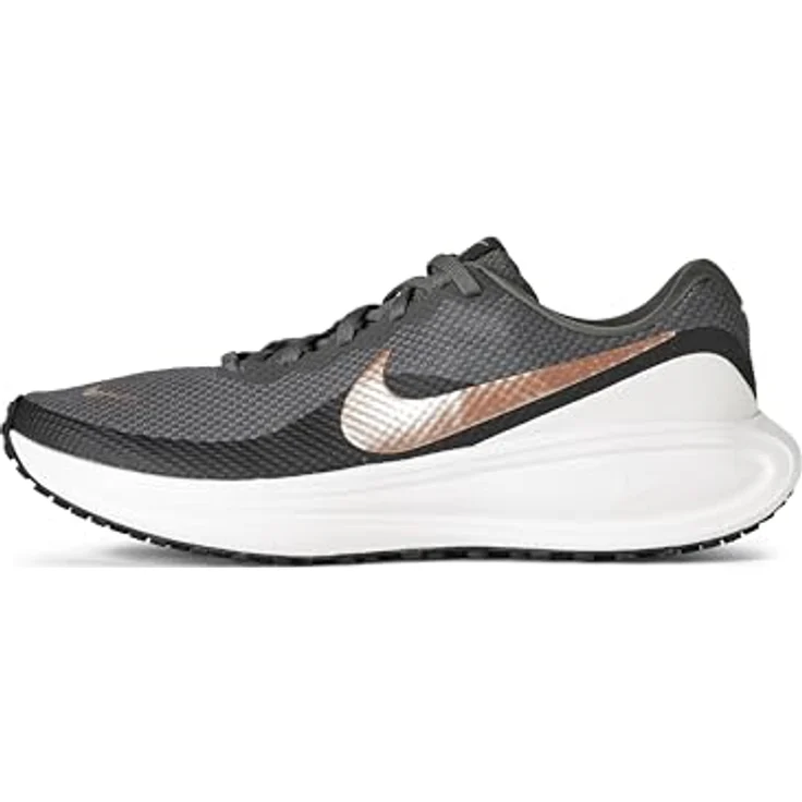 Nike Revolution 8 Damen Laufschuhe, atmungsaktive Synthetik-Sneaker mit starker Dämpfung, orange – Bild 1