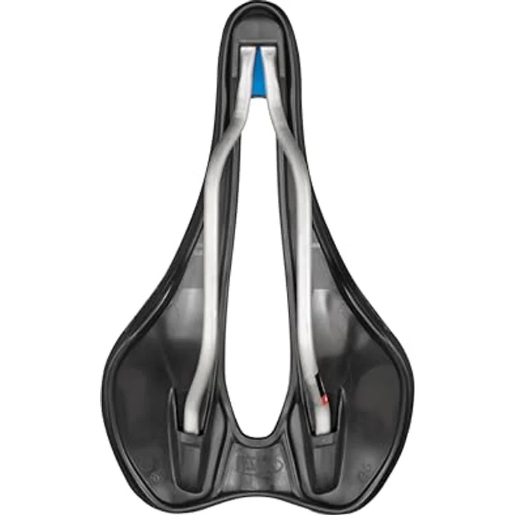 Selle Italia SLR Boost Gravel TI 316 Superflow, Gravel-Fahrradsattel mit Gel, Superflow Loch und Hi-Viz Einsätzen, Größe L3, Schwarz – Bild 5