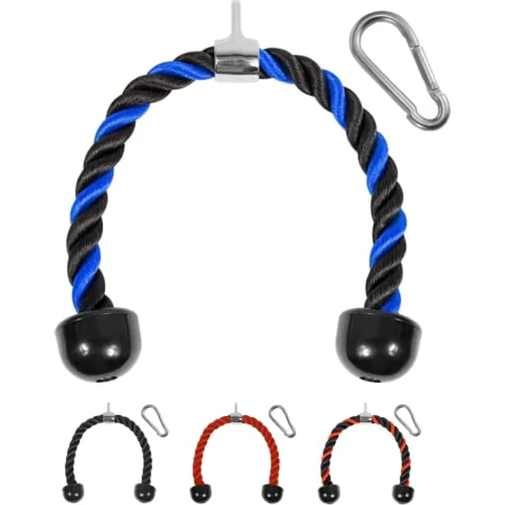 Yes4All XJ90 Trizepsseil, 68.6 cm, Blau/Schwarz