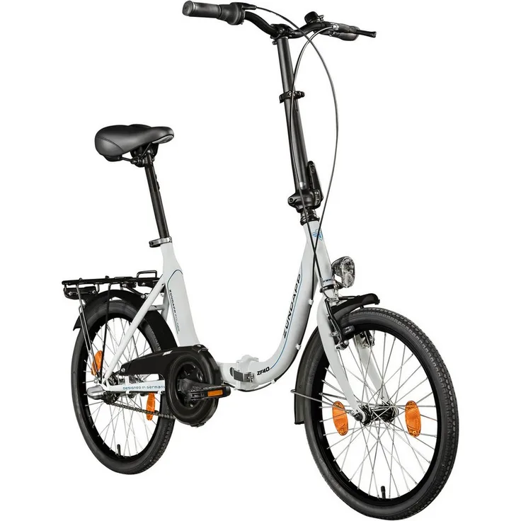 Zündapp ZF40 Klapprad, 20 Zoll, 3 Gang Nabenschaltung, Tiefeinsteiger, schwarz, STVZO geeignet