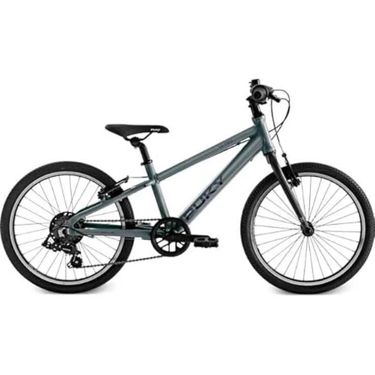 PUKY LS-Pro 20-7, Alu Kinderfahrrad mit Gabelfederung, grau, leicht – Bild 1