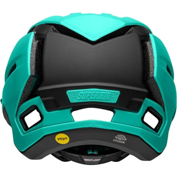 Bell Super Air R Spherical Fahrradhelm, All-Mountain-Helm mit Spherical Mips-Technologie, matte turquoise/black, Größe L – Bild 3