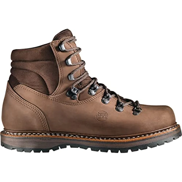 Hanwag Herren Bergler Wanderschuhe, ideal zum Bergsteigen, Größe 44.5, Braun – Bild 1