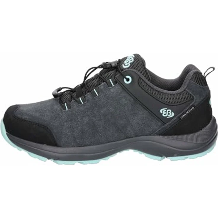 Brütting Mount Harvard Low 37, Outdoorschuh aus Veloursleder mit Comfortex-Klimamembrane und Schnellschnürsystem, schwarz – Bild 2