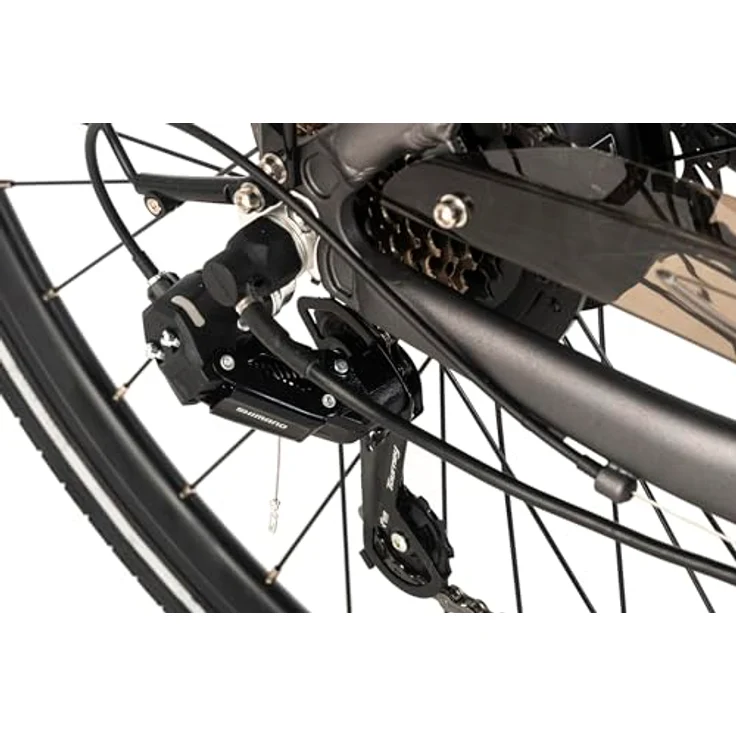 adore-bikes ADORE E-Citybike 28" Alu Cityfahrrad CV-190 Heckmotor 45NM / 12,8Ah Anthrazit Matt – Bild 3