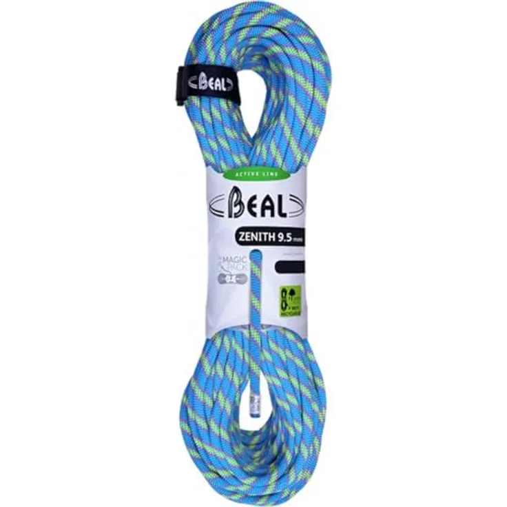 Beal Einfach-Kletterseil 70 m, blau, 9,5 mm Durchmesser, dynamische Dehnung 38%