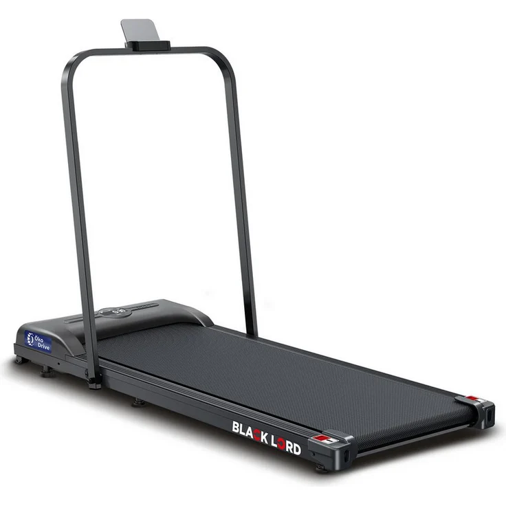 BLACK LORD Laufband für Zuhause, Klappbares Untertisch-Laufband mit Bluetooth, Fernbedienung, Lautsprecher, max. 12 km/h, schwarz, 119 x 48,5 x 103 cm
