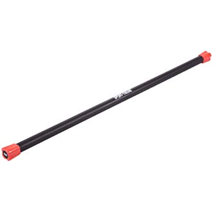 Sport-Thieme Gewichtsstange für Aerobic, Fitness, Therapie | 1-8 kg Weighted Bars, Hantelstange mit Zusatzgewichten | Stahl mit Kautschuk-Oberfläche | Länge: 122 cm, ø 30-37 mm – Bild 2