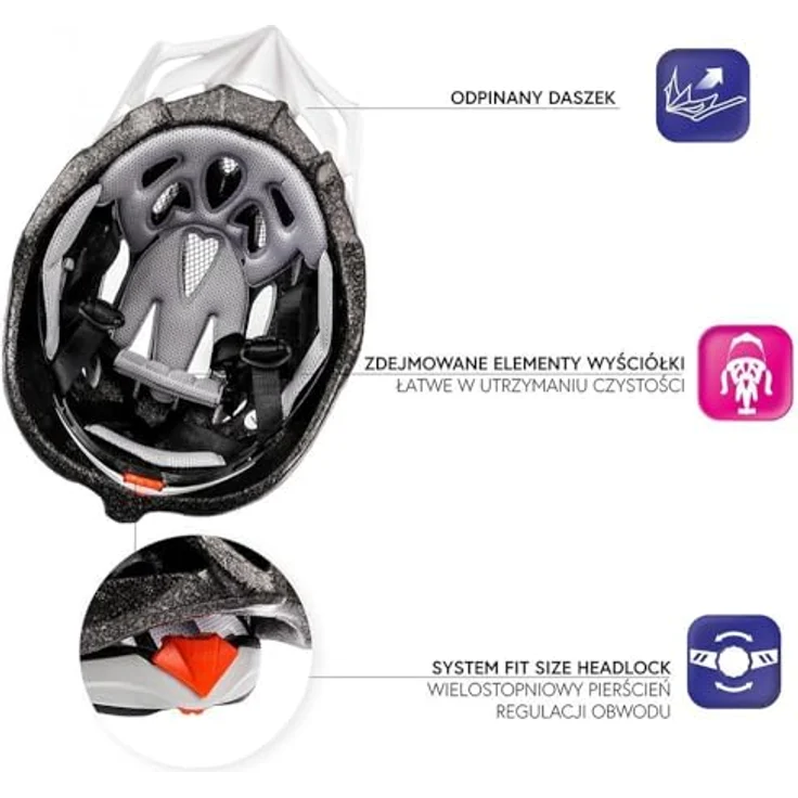 Meteor Drizzle Fahrradhelm, MTB Rollerhelm für Herren, Damen und Kinder, L 58-61 cm, schwarz/neongrün – Bild 9