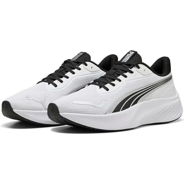 PUMA Pounce Lite Laufschuhe, ultraleicht mit PROTREAD Laufsohle, Weiß-Schwarz, Größe EU 44,5 – Bild 2