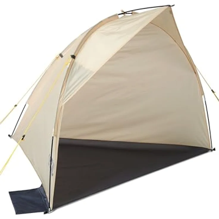Uquip Shelly, leichtes Strandzelt mit Sonnenschutzfaktor 50+, stabil bei Wind, 0.90 kg