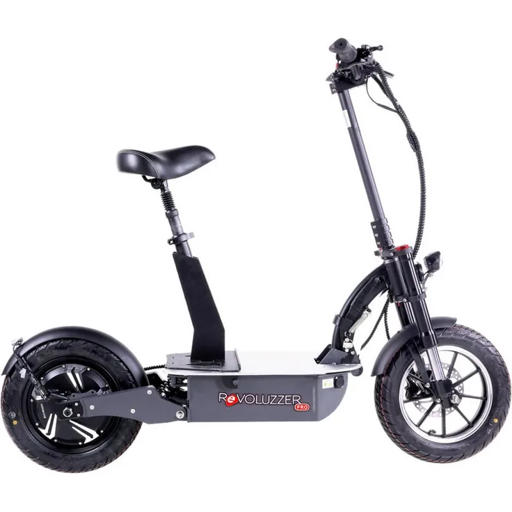 ENEWAY Revoluzzer 4.0 PRO, E-Scooter mit 1600 W Motor, 45 km/h, 48V 18Ah, Grau