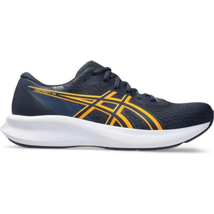 ASICS PATRIOT 14, Laufschuhe mit dämpfender Sohle für Trittsicherheit, Midnight/Yamabuki – Bild 3
