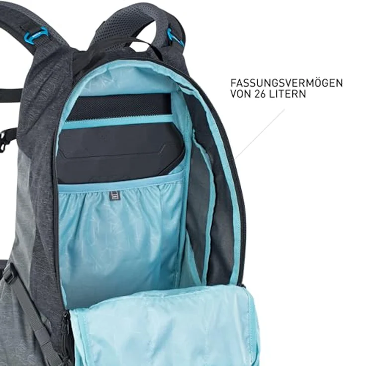 Evoc Trail Pro 26 L - Rucksack - Schwarz/Grau S/M – Bild 4