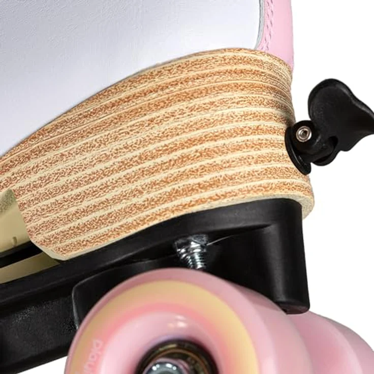 Playlife Classic Pale Rose, Rollschuhe für Mädchen, verstellbar Größe 32, Rosa mit gepolstertem Liner und PU-Rädern – Bild 9