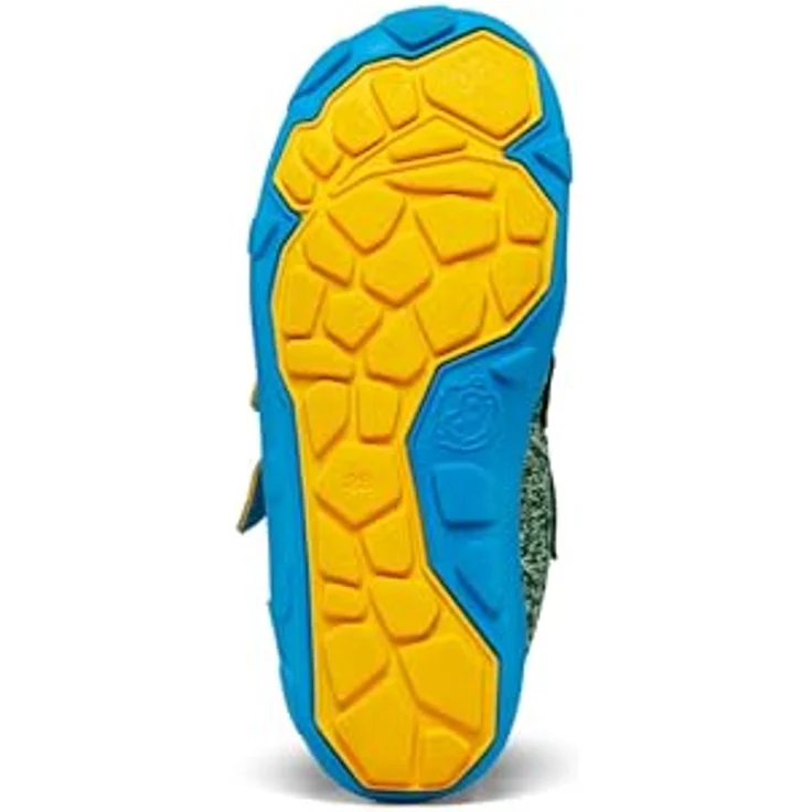 Affenzahn KNIT HAPPY Bär, Unisex Wanderschuhe, Barfussschuhe, wasserdicht und atmungsaktiv, Klettverschluss, Gummisohle, Grün (Größe 27) – Bild 5