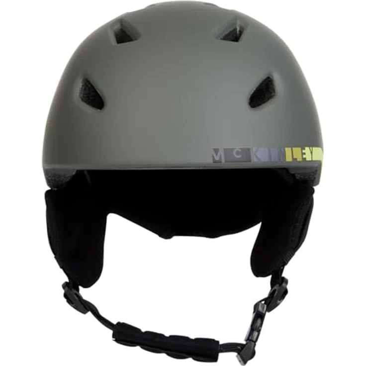 McKinley Kinder Pulse Hs-016 Skihelm, Olive/Green Lime, M mit INMOLD-Konstruktion, passiver Belüftung und abnehmbaren Ohrpolstern – Bild 5