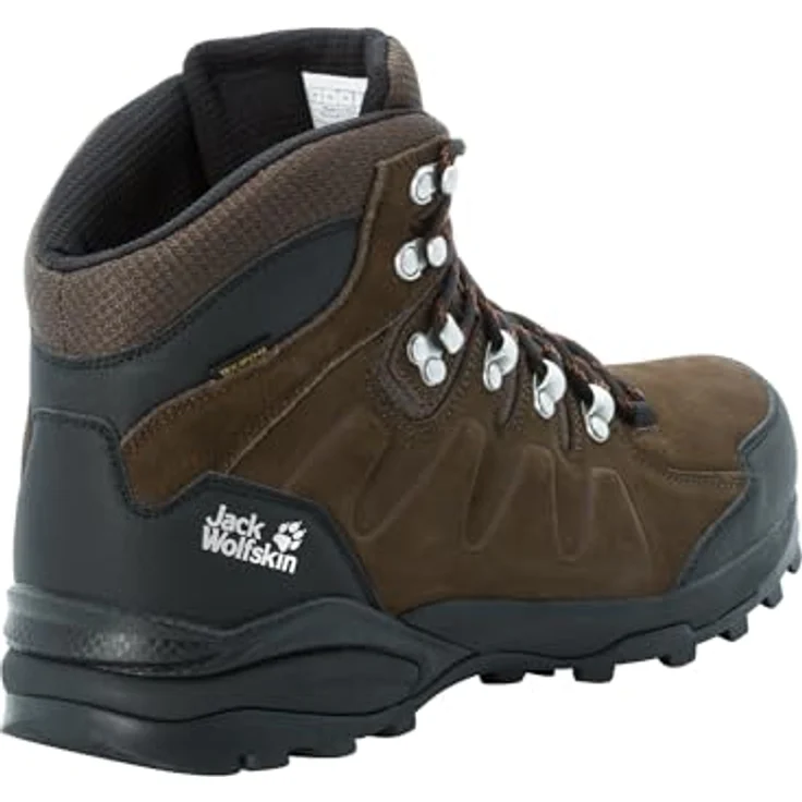 Jack Wolfskin REFUGIO TEXAPORE MID M, robuster Hikingschuh aus Veloursleder mit Zehen- und Fersenschutz, Herren – Bild 6