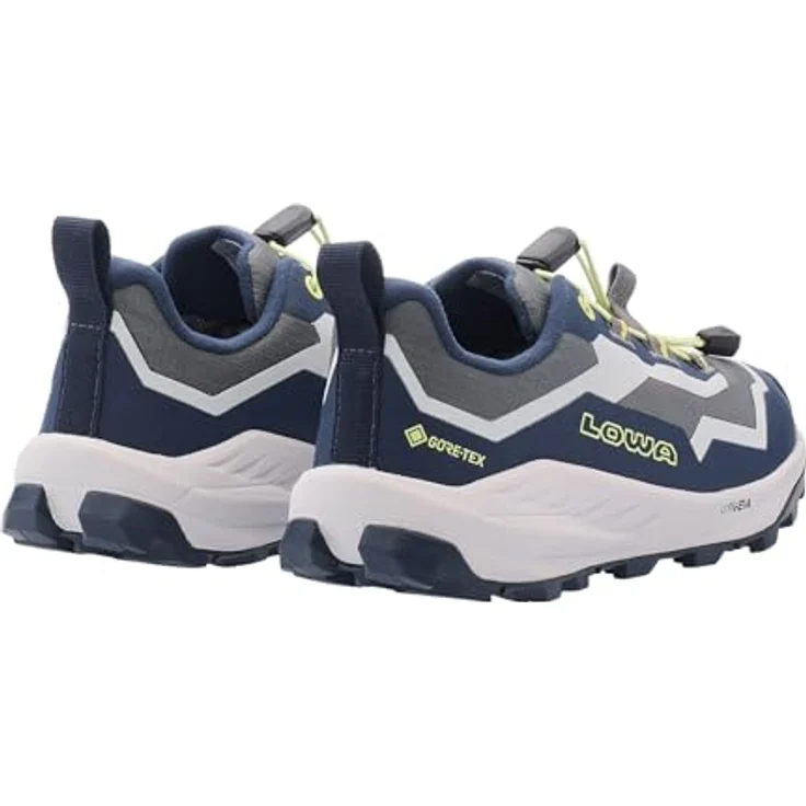 Lowa TRAILUX GTX LO JR Wanderschuhe für Kinder, wasserdicht mit GORE-TEX, navy/grau, Größe 28 – Bild 4