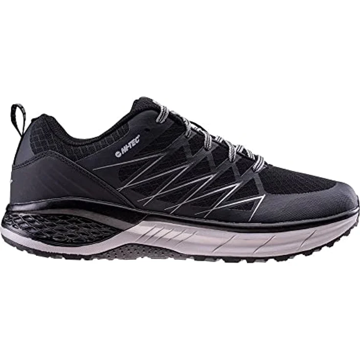 Hi-Tec Trail Destroyer Wanderschuhe für Herren, leichtes PU und Mesh-Obermaterial, EVA-Dämpfung, TPR-Sohle, Schwarz, Größe 41 EU – Bild 2
