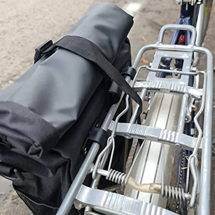 TRIZAND Fahrrad Gepäcktasche Schulter 15L, wasserfester Fahrradrucksack mit Reflektoren und abnehmbarem Schultergurt, Modell 21203 – Bild 3
