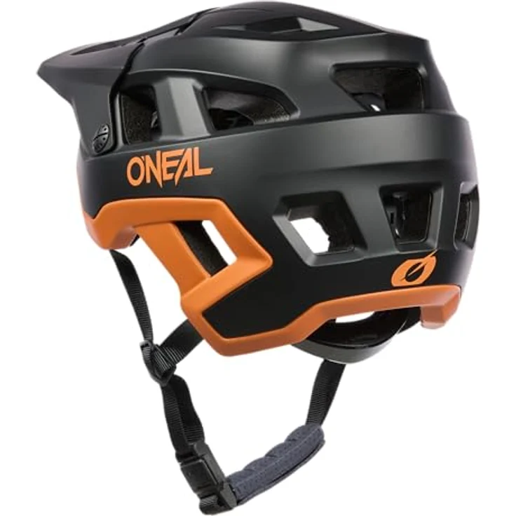 O'Neal Helm DEFENDER SOLID, leichter und robuster Fahrradhelm mit optimierter Belüftung, schwarz/orange, L/XL (58/62 cm) – Bild 3
