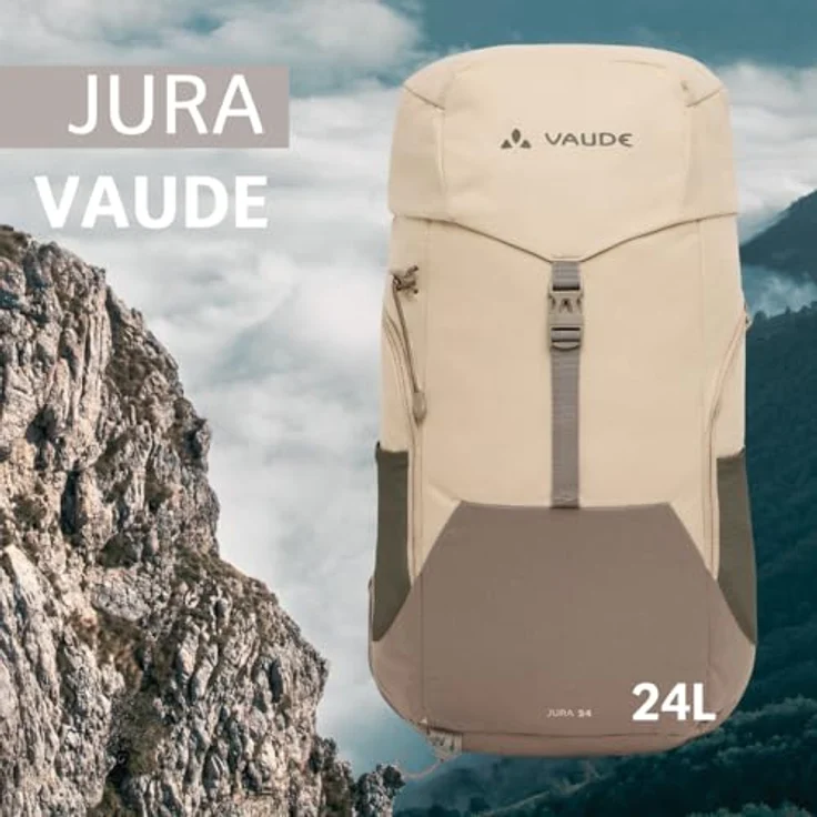 VAUDE Jura 24, Wanderrucksack 24L mit atmungsaktivem Rücken, Trinksystem-Fach und flexiblen Außentaschen – ideal für Tageswanderungen – Bild 2