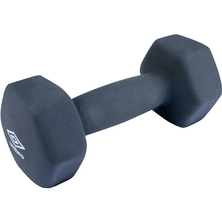 Umbro Hantel 3 KG, Ergonomische Gummi/Vinyl-Hantel in Blau für Kraft- und Cardio-Training, Schlag- und Kratzfest, Ideal für Anfänger und Senioren – Bild 1