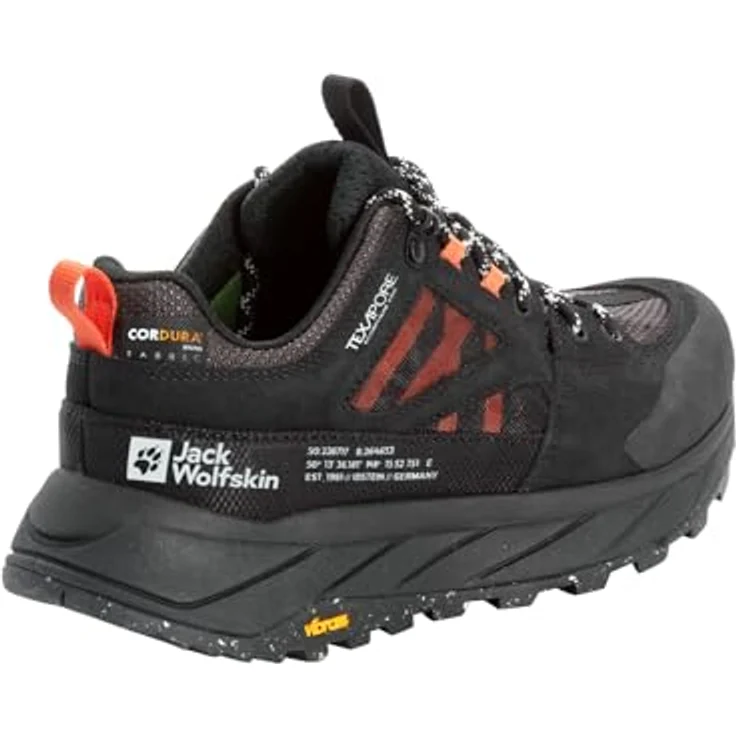 Jack Wolfskin TERRAQUEST TEXAPORE LOW W, Damen Hikingschuh aus recyceltem Material mit VIBRAM EVA-Mittelsohle und strapazierfähigem Veloursleder, Grau – Bild 5