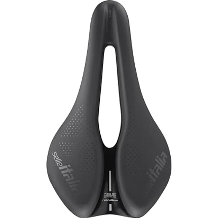 Selle Italia Novus Boost EVO Gravel TM Superflow, Gravel-Fahrradsattel mit extra Polsterung, Superflow Aussparung, Mangan Rahmen – Größe L3, Schwarz – Bild 2