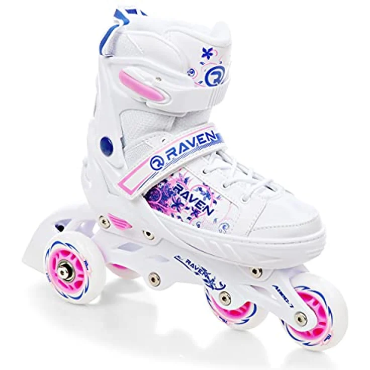 RAVEN 3in1 Inline Skates Triskates Rollschuhe für Mädchen, verstellbar 28-32 (18,5cm-21cm), mit Double-Vent-System und DSAS – Bild 4