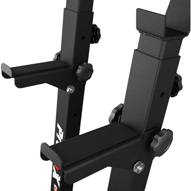 K-SPORT Kraftstation 2 x Langhantelständer, Squat-Rack für Langhanteltraining, max. Belastung 250 kg, pulverbeschichtet, Made in EU! – Bild 2