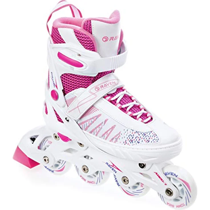RAVEN 3in1 Inline Skates Triskates Rollschuhe verstellbar für Mädchen, Größe 28-32 (18,5cm-21cm), mit Double-Vent-System und DSAS – Bild 2