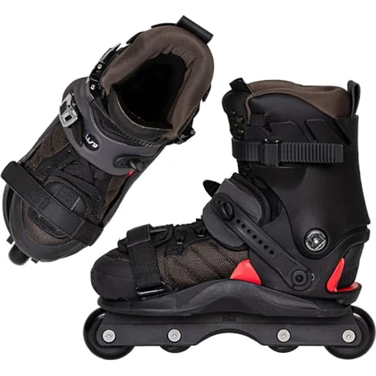 Usd Inline Skates Shadow Team 60, anpassbares Befestigungssystem mit Aluminiumplatte und Eclipse Cross-Innenfutter, Größe 45 – Bild 7