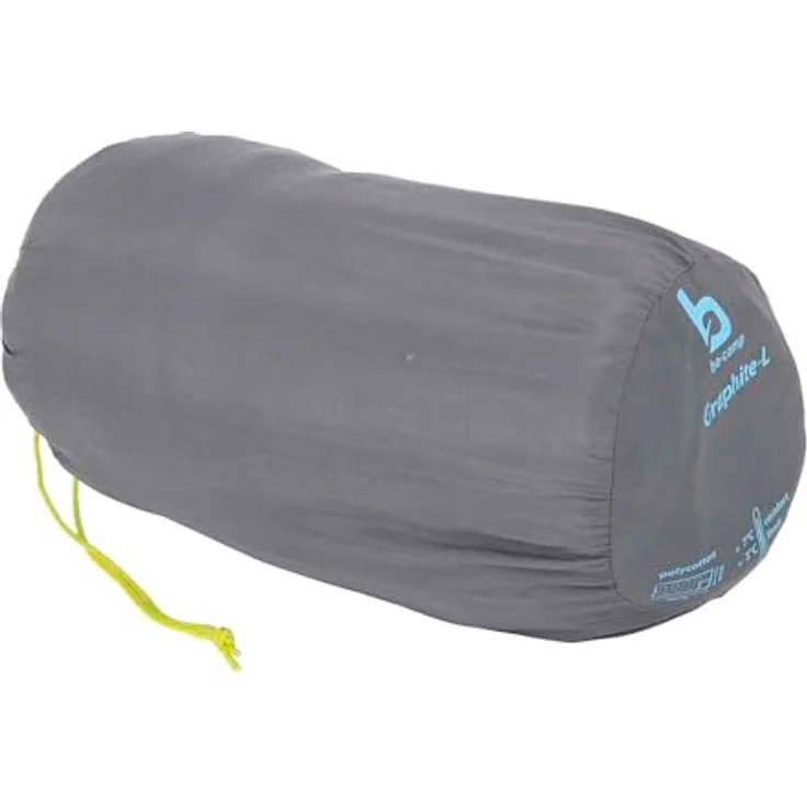 Bo-Camp Schlafsack Graphit-L, 200x80 cm, grau/blau, komfortabel ab 12 Grad, gute Isolierung mit 3D Hohlfaserfüllung – Bild 7