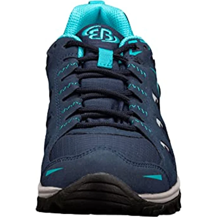Brütting Mount Frakes Low, Damen Wanderschuhe mit herausnehmbarer Innensohle, rutschfester Vibram-Laufsohle, Blau, Größe 36 – Bild 3